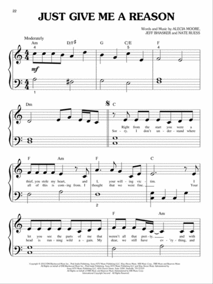 Today's Pop Hits – 3rd Edition Easy Piano scores gallery preview page 4