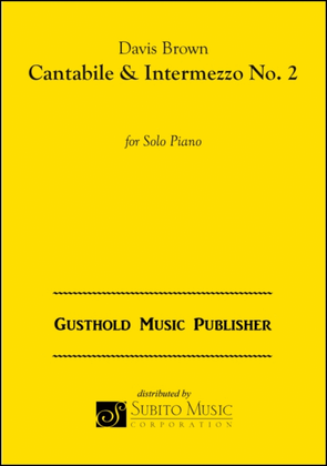 Cantabile & Intermezzo No. 2