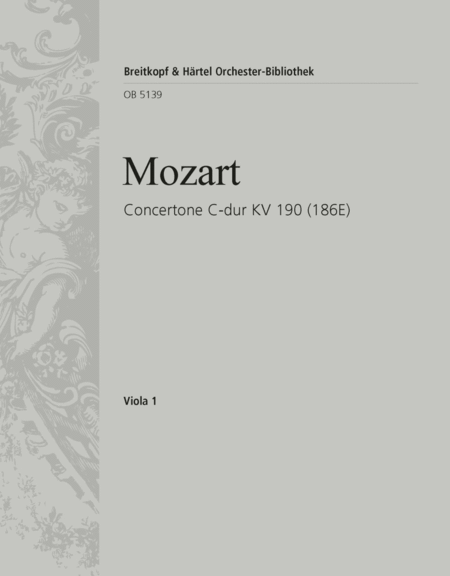 Concertone in C major K. 190 (186E)