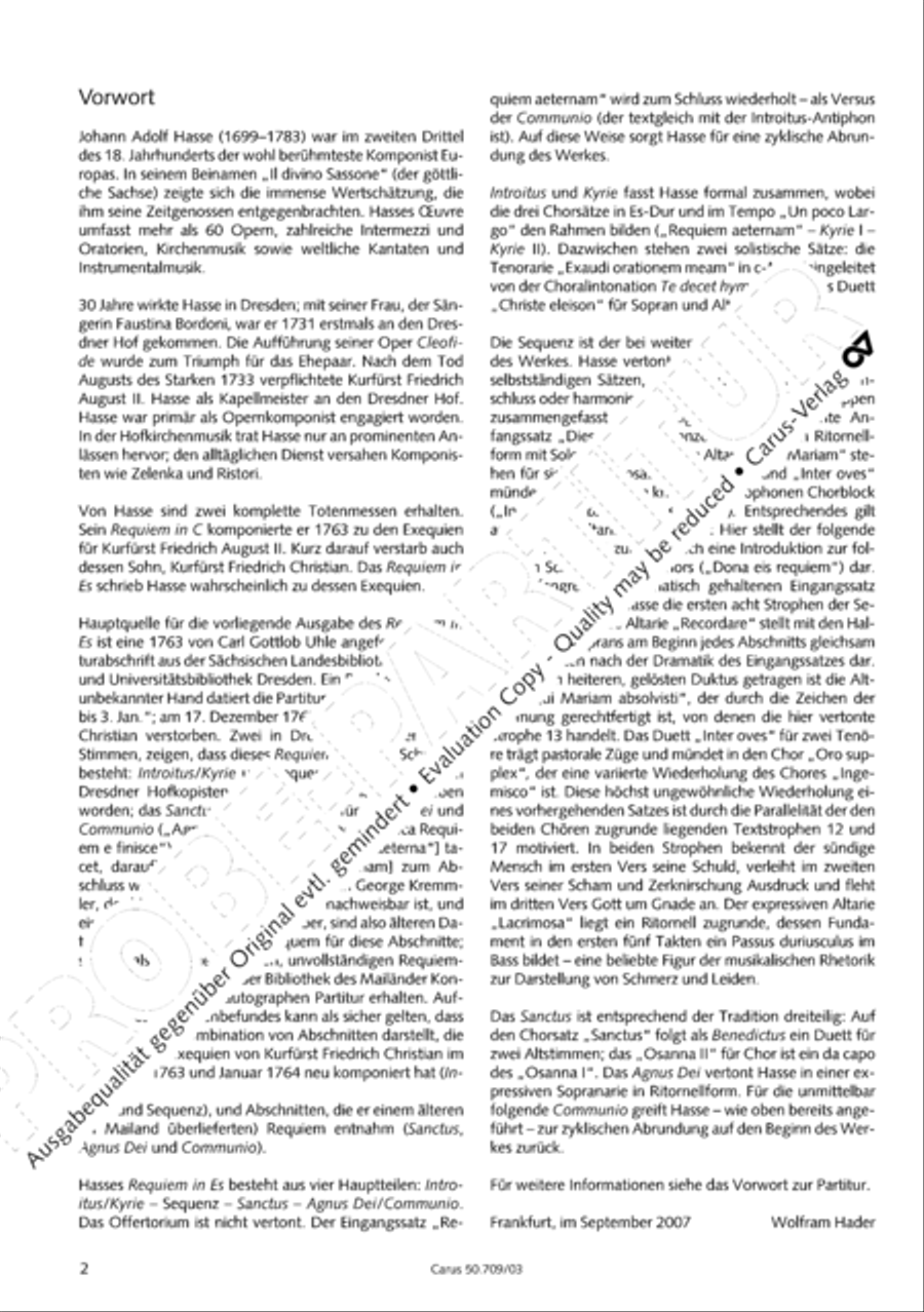 Requiem in E flat major 4-Part scores gallery preview page 3