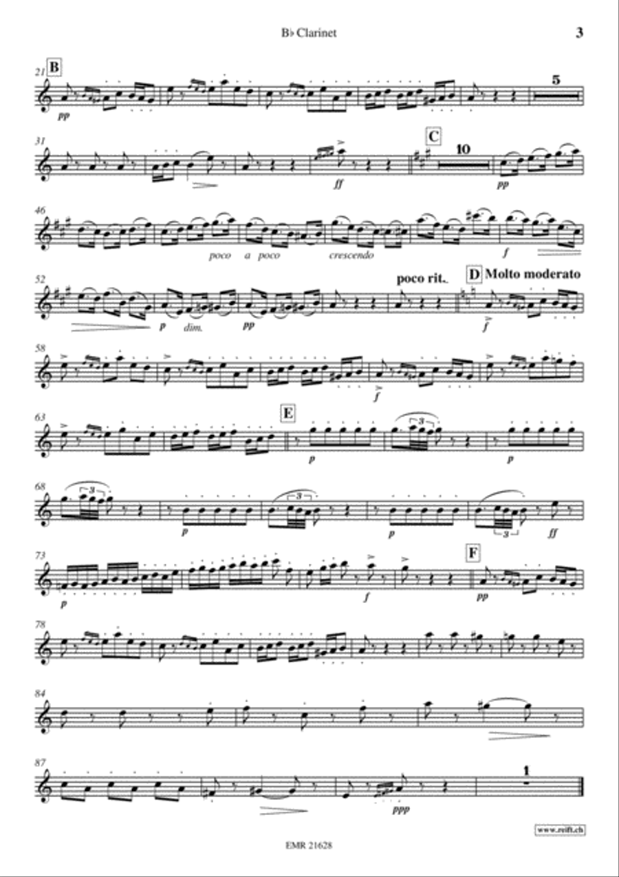 Premiere Suite Clarinet Solo scores gallery preview page 4