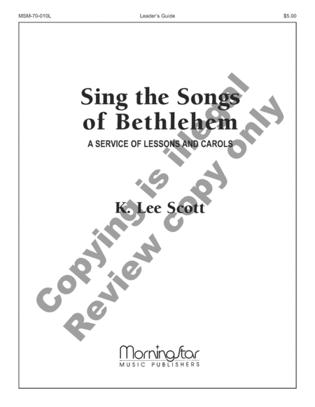 Sing the Songs of Bethlehem (Leader's Guide)