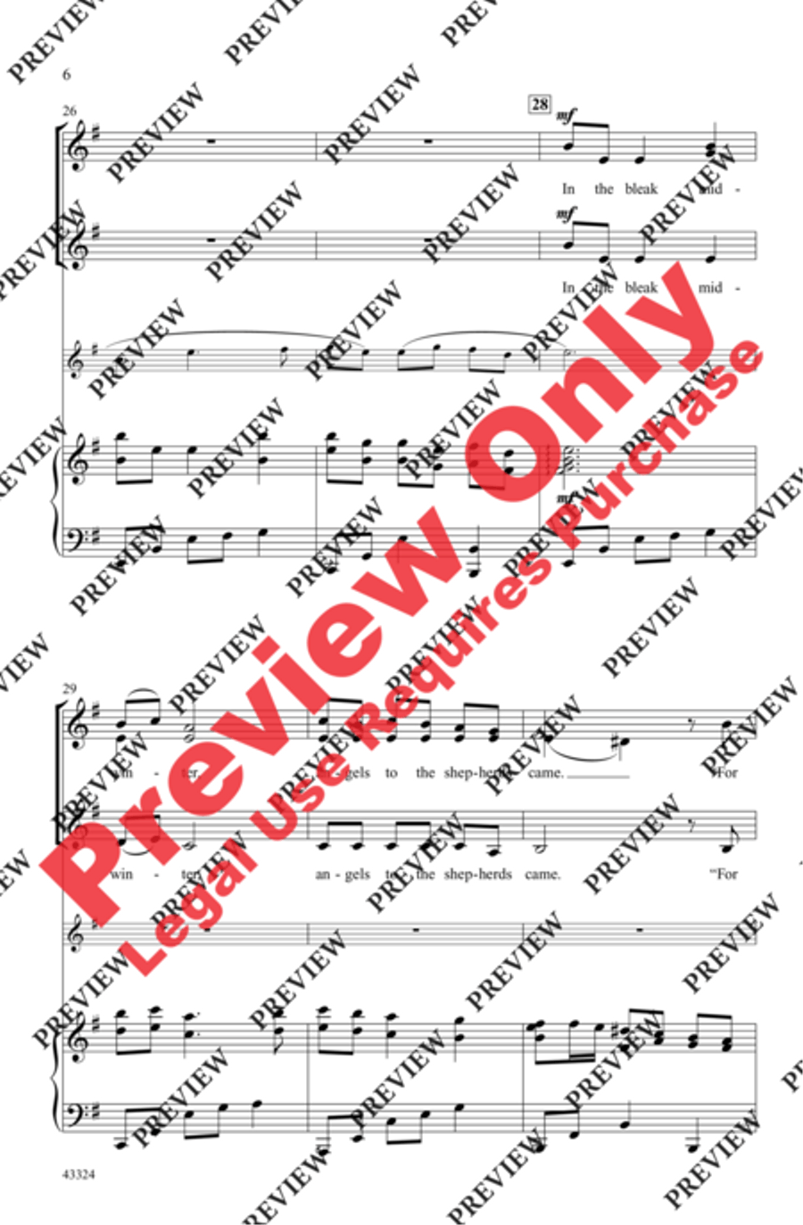A Midwinter Carol A Midwinter Carol Women's Choir scores gallery preview page 6