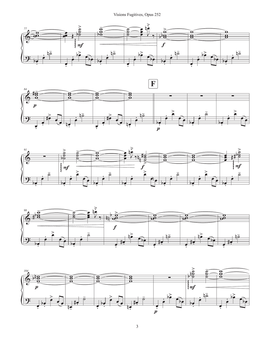 Visions Fugitives, opus 252 Chamber Music scores gallery preview page 5