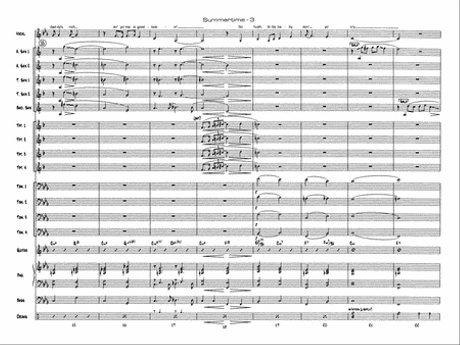 Summertime: Score Jazz Ensemble scores gallery preview page 4