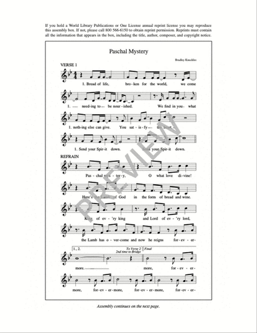 Paschal Mystery 4-Part scores gallery preview page 12