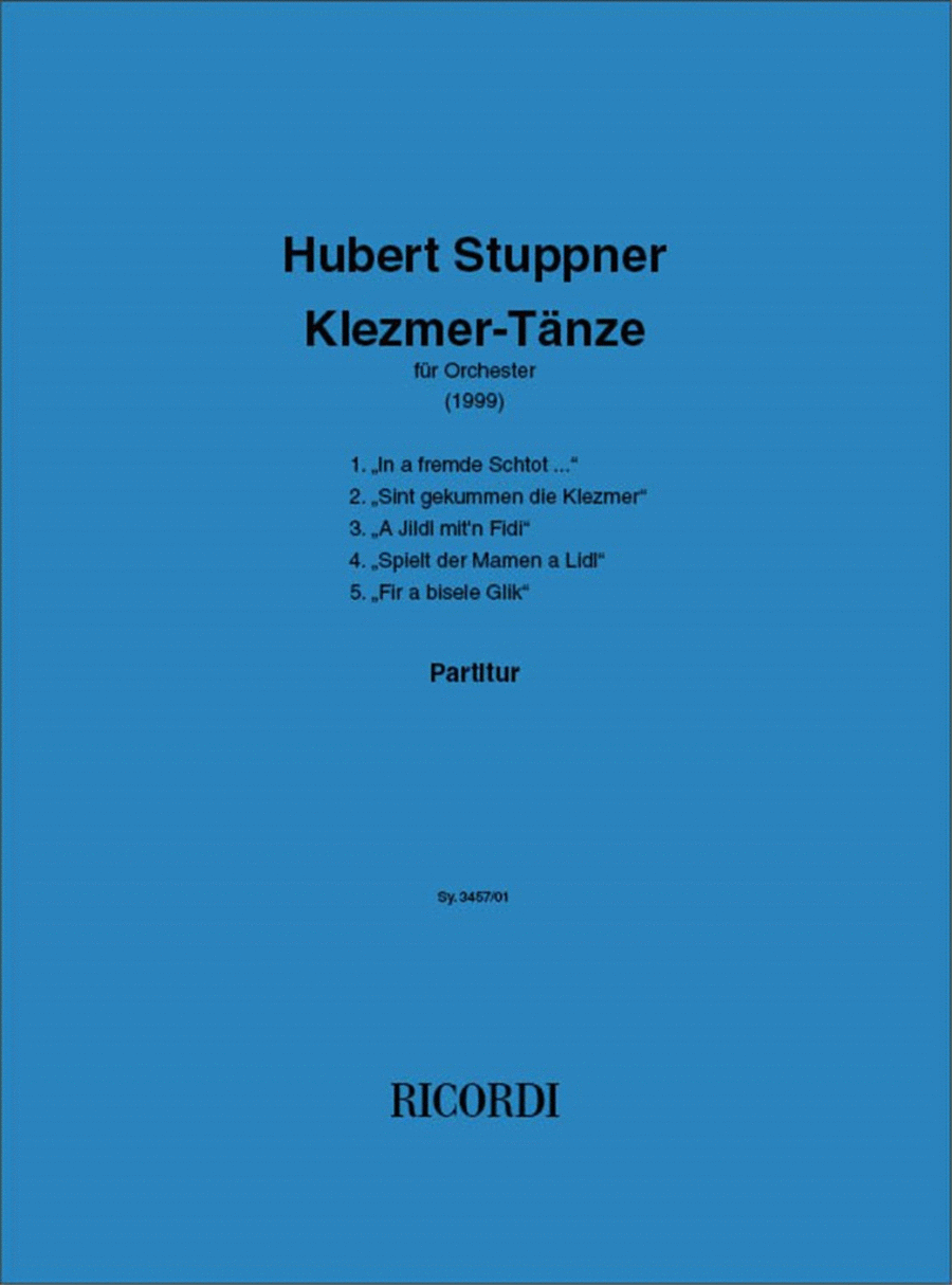 Klezmer Taenze Fuer Orchester Orchestra scores gallery preview page 1
