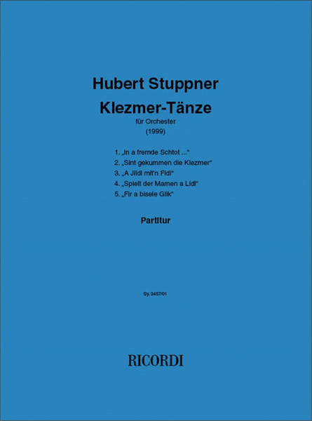 Klezmer Taenze Fuer Orchester