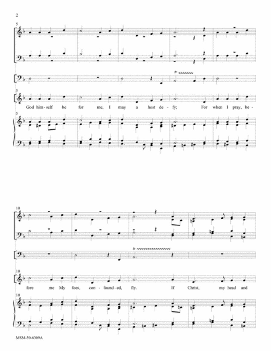 If God Himself Be For Me (Full Score and Instrumental Parts) Choir scores gallery preview page 3