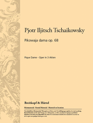Book cover for Pikowaja dama Op. 68