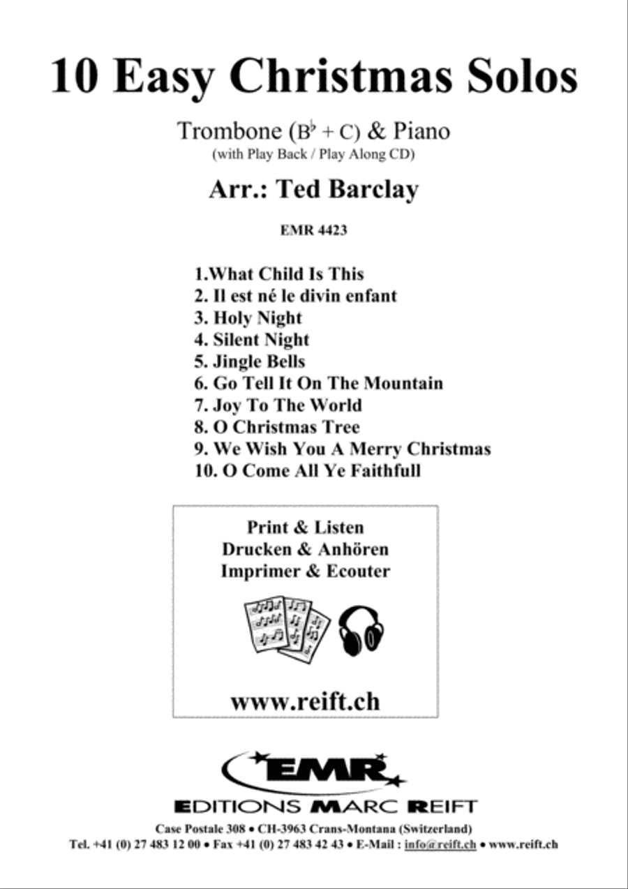 10 Easy Christmas Solos 10 Easy Christmas Solos Piano Accompaniment scores gallery preview page 2