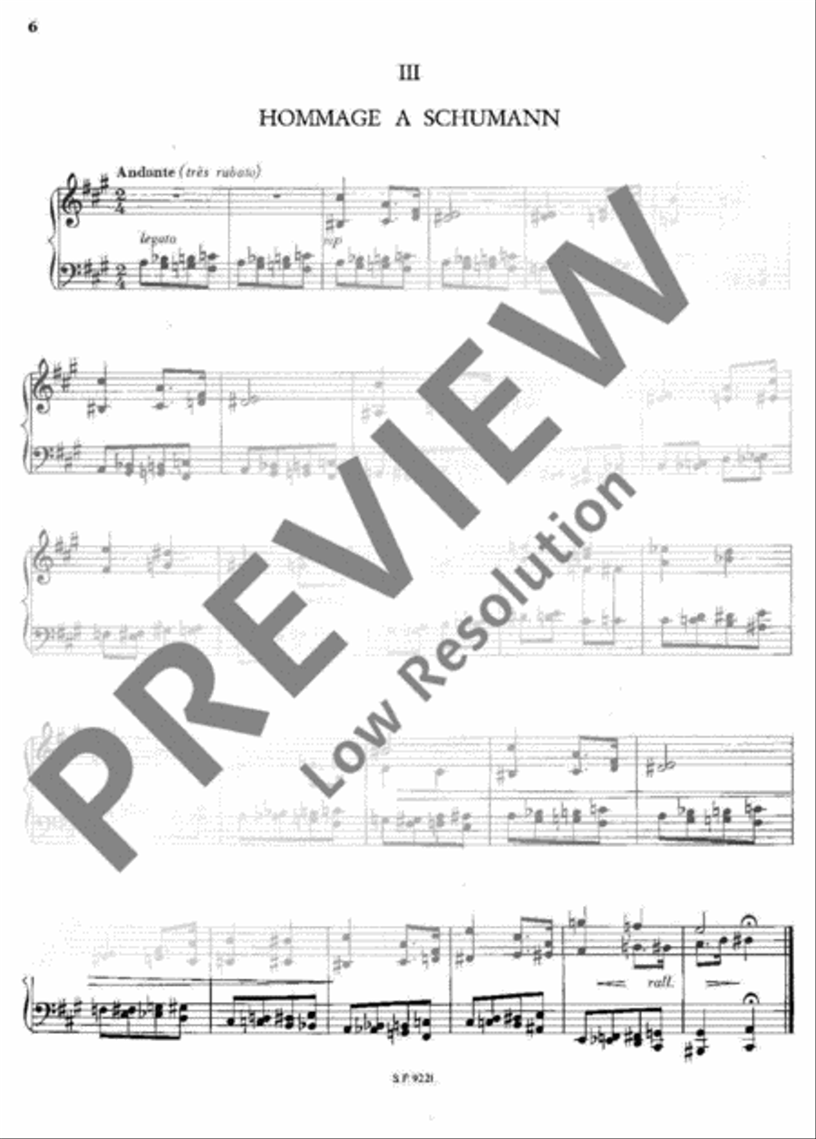 6 Préludes Piano Solo scores gallery preview page 7
