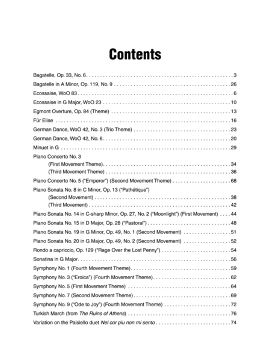 Simply Beethoven Simply Beethoven Easy Piano scores gallery preview page 2