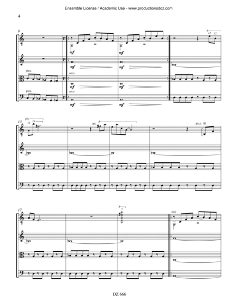 The Four Horsemen The Four Horsemen Cello scores gallery preview page 4
