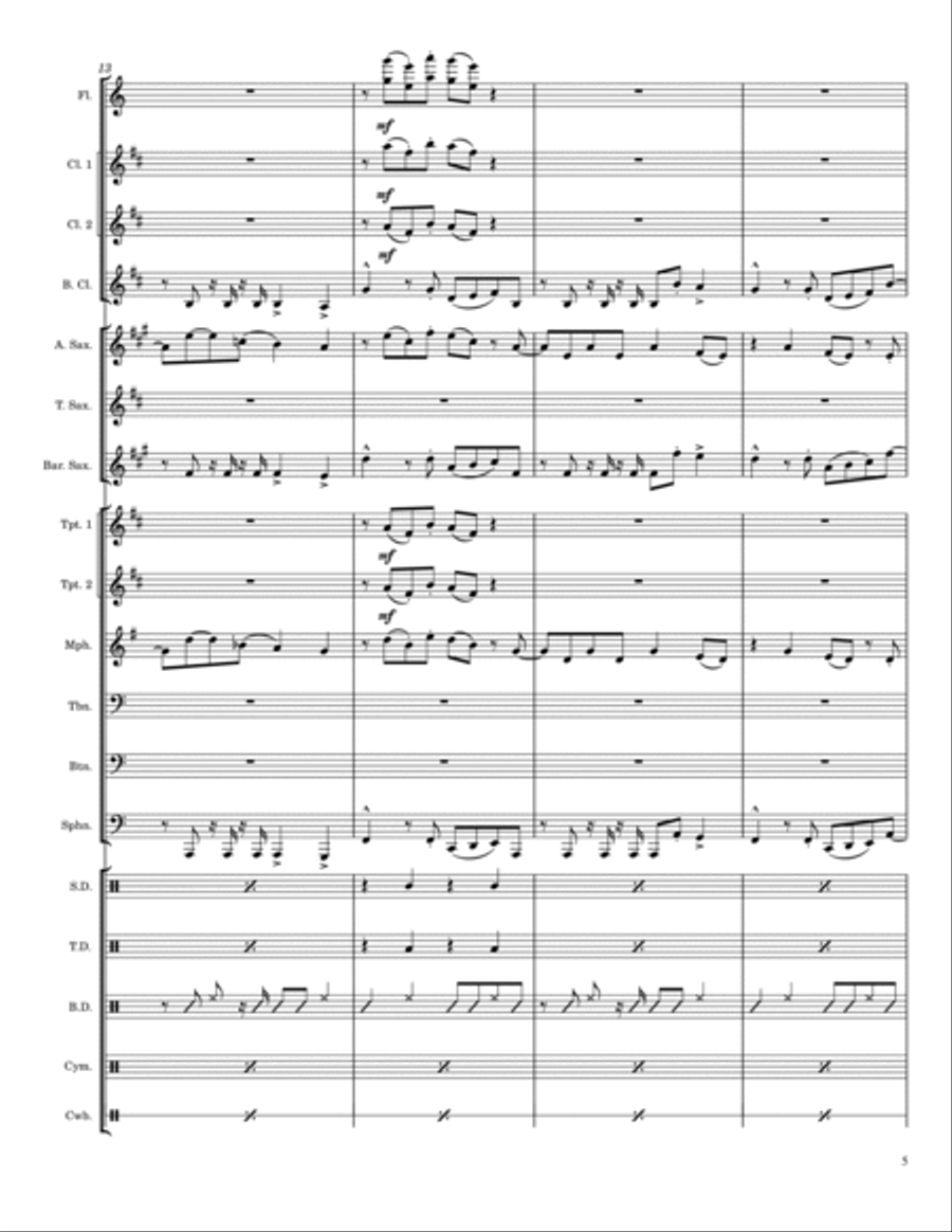 Preach Preach Marching Band scores gallery preview page 5