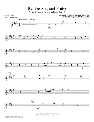 Rejoice, Sing And Praise - Bb Trumpet 1 (alt. C Tpt. 1)