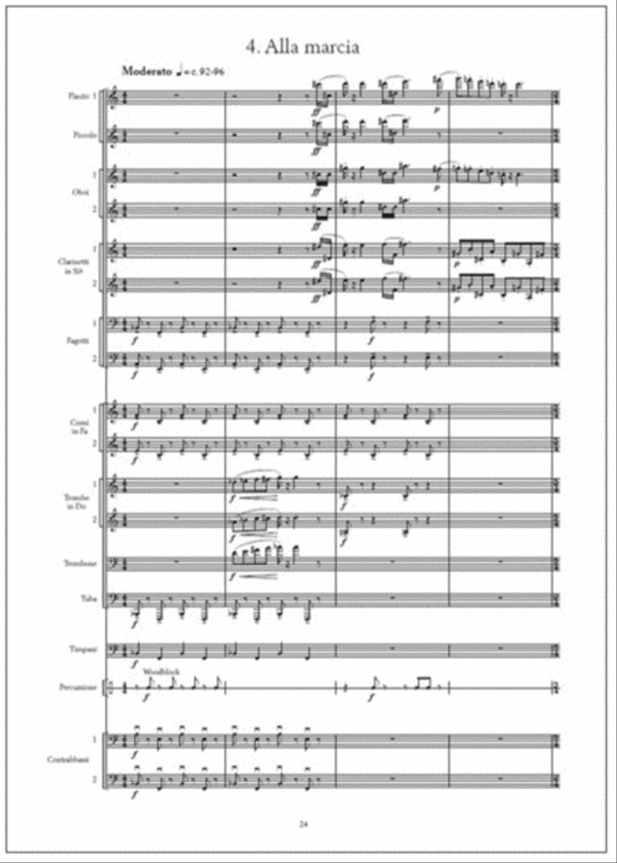 Concerto grottesco for wind orchestra - Score & parts Set of Parts scores gallery preview page 5