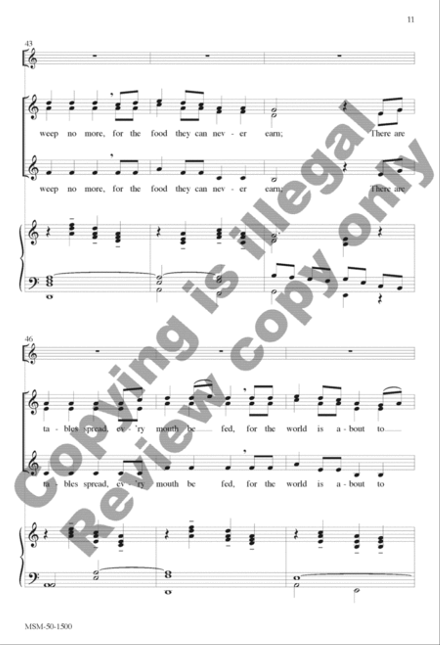 Canticle of the Turning (Magnificat) SSA scores gallery preview page 11