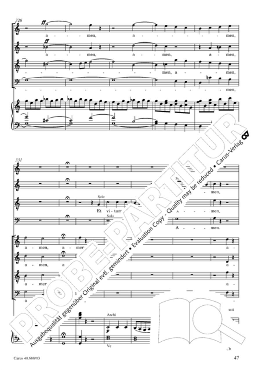 Mass in C Major Mass in C Major 4-Part scores gallery preview page 48