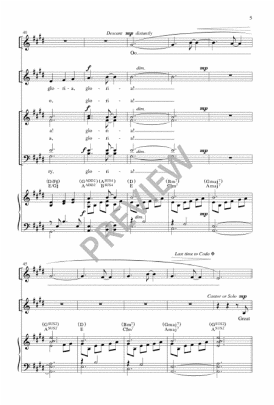 That Holy Night That Holy Night 4-Part scores gallery preview page 5