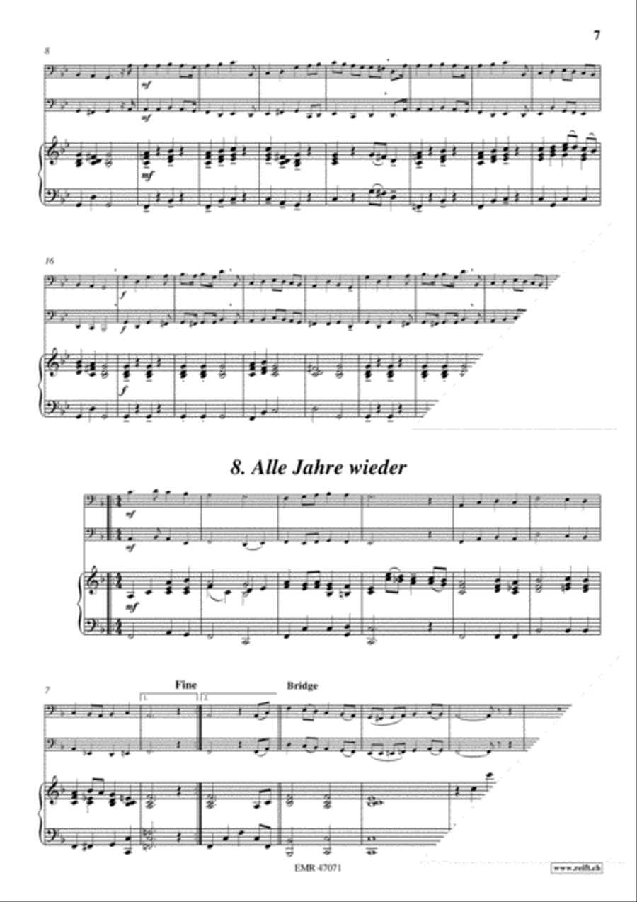 28 Weihnachtsmelodien Vol. 1 + 2 Brass Duet scores gallery preview page 17