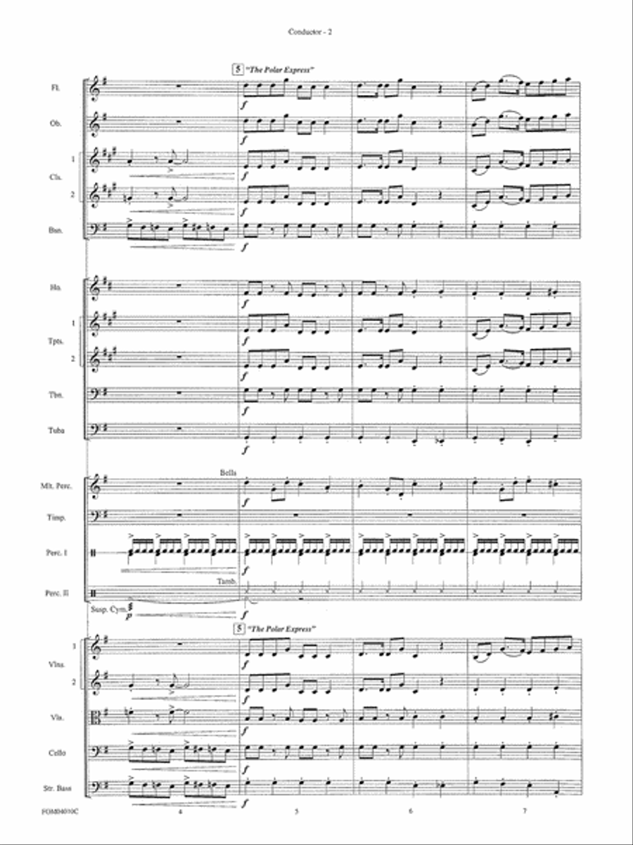 The Polar Express, Selections from: Score Full Orchestra scores gallery preview page 3