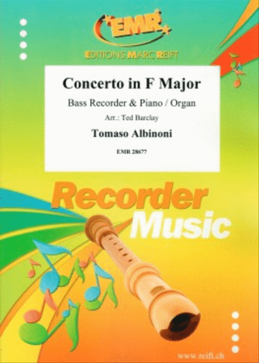 Concerto in F Major Bass Recorder scores gallery preview page 1