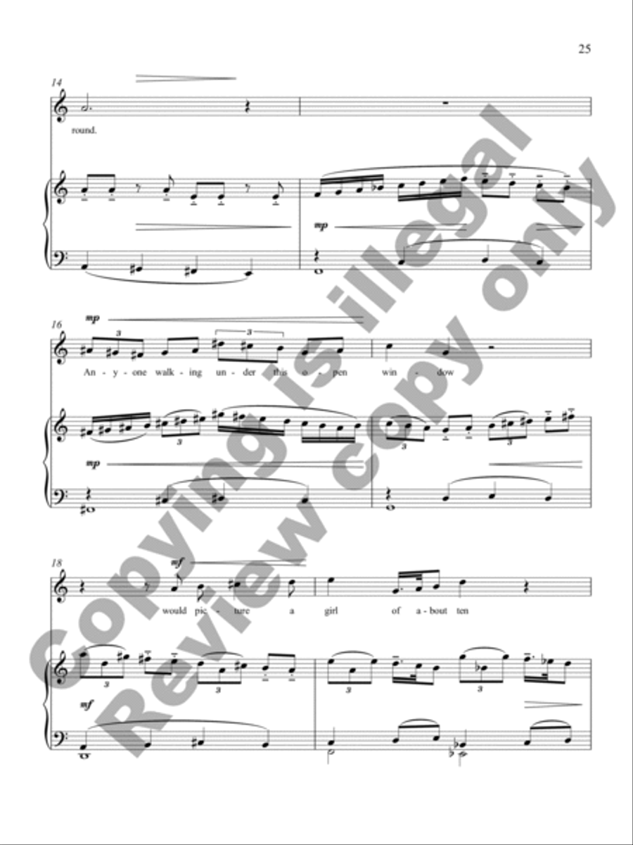 Piano Lessons Tenor Voice scores gallery preview page 17