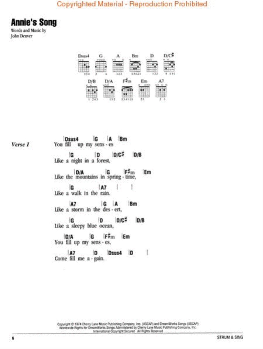 John Denver Collection Acoustic Guitar scores gallery preview page 2