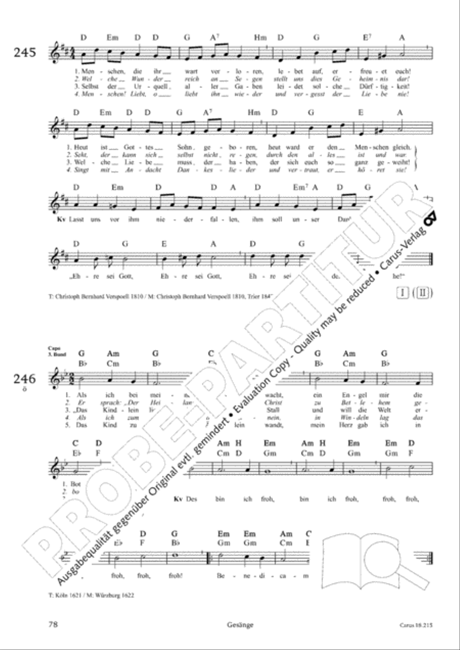 Gitarrenbuch zum Gotteslob Guitar scores gallery preview page 75