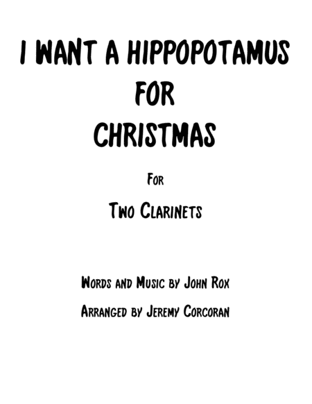 I Want A Hippopotamus For Christmas (Hippo The Hero) image number null