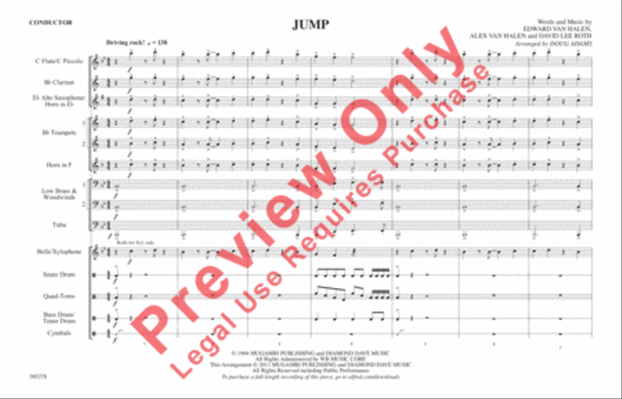 Jump Jump Marching Band scores gallery preview page 2