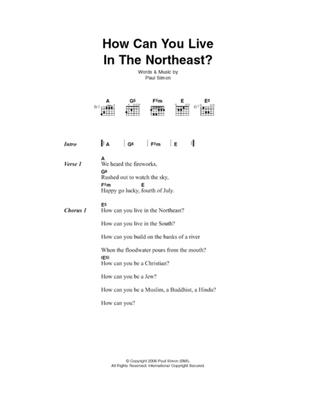 Book cover for How Can You Live In The Northeast