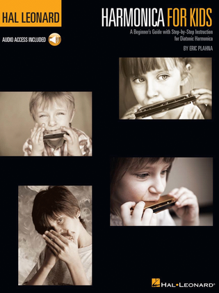 Book cover for Harmonica for Kids – A Beginner's Guide with Step-by-Step Instruction for Diatonic Harmonica