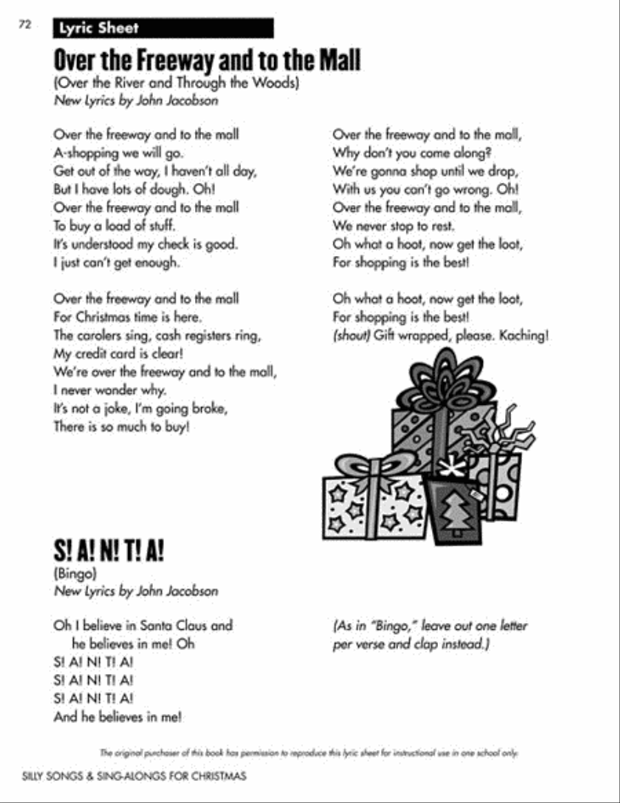 Silly Songs and Sing-Alongs for Christmas (Collection) Choir scores gallery preview page 6