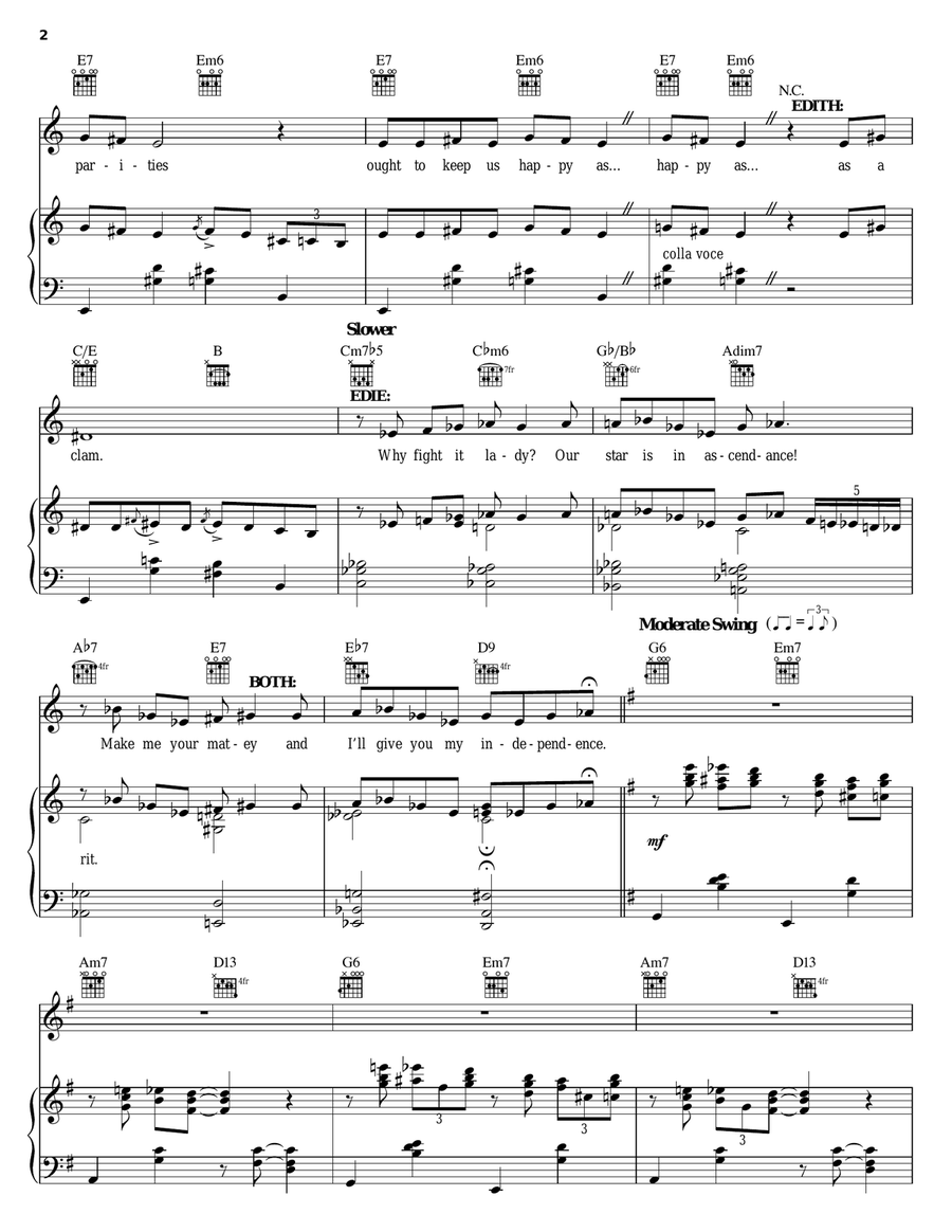 Peas In A Pod Piano, Vocal, Guitar scores gallery preview page 2