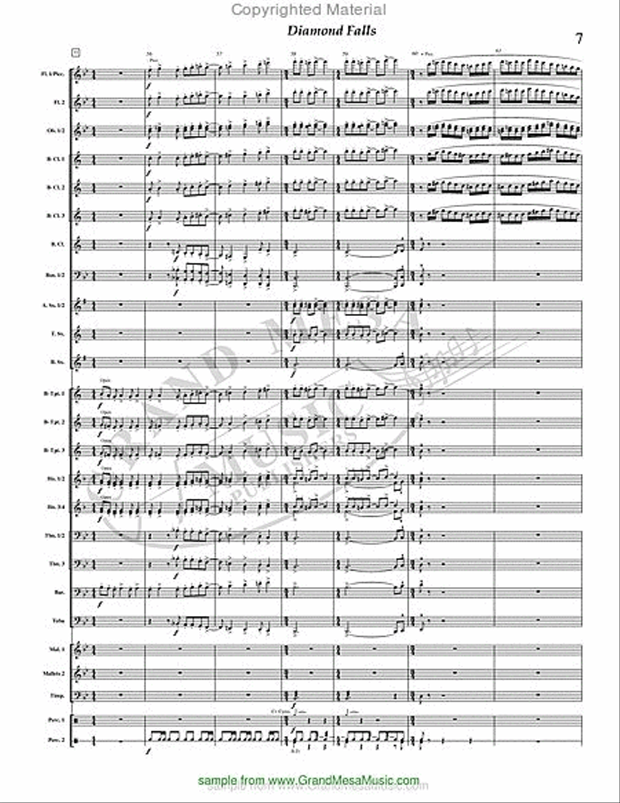 Diamond Falls Diamond Falls Concert Band scores gallery preview page 8