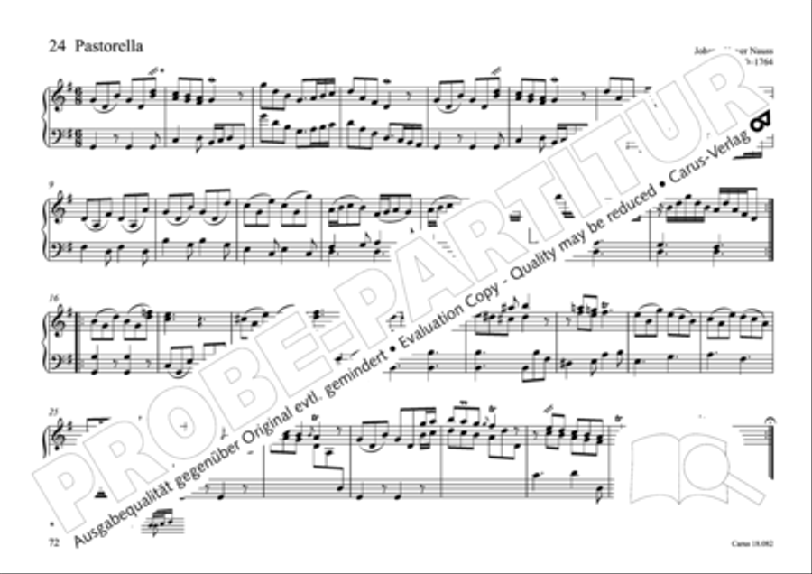 Pastoral music for organ, vol. 2: Germany, Bohemia, Austria, South Tyrol Organ Solo scores gallery preview page 73