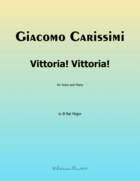 Vittoria! Vittoria! by Carissimi, in B flat Major