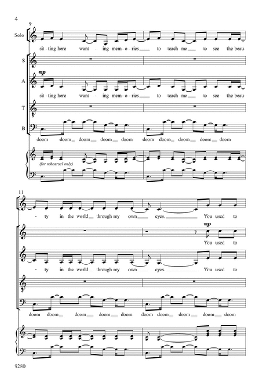Wanting Memories Wanting Memories 4-Part scores gallery preview page 4