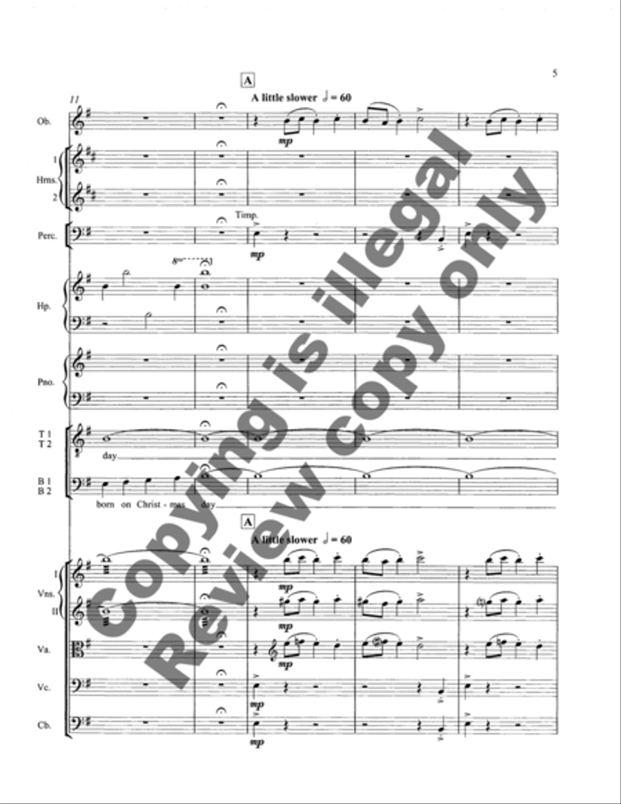 Christmas Trilogy: 3. God Rest Ye Merry, Gentlemen (Full Score) Choir scores gallery preview page 10