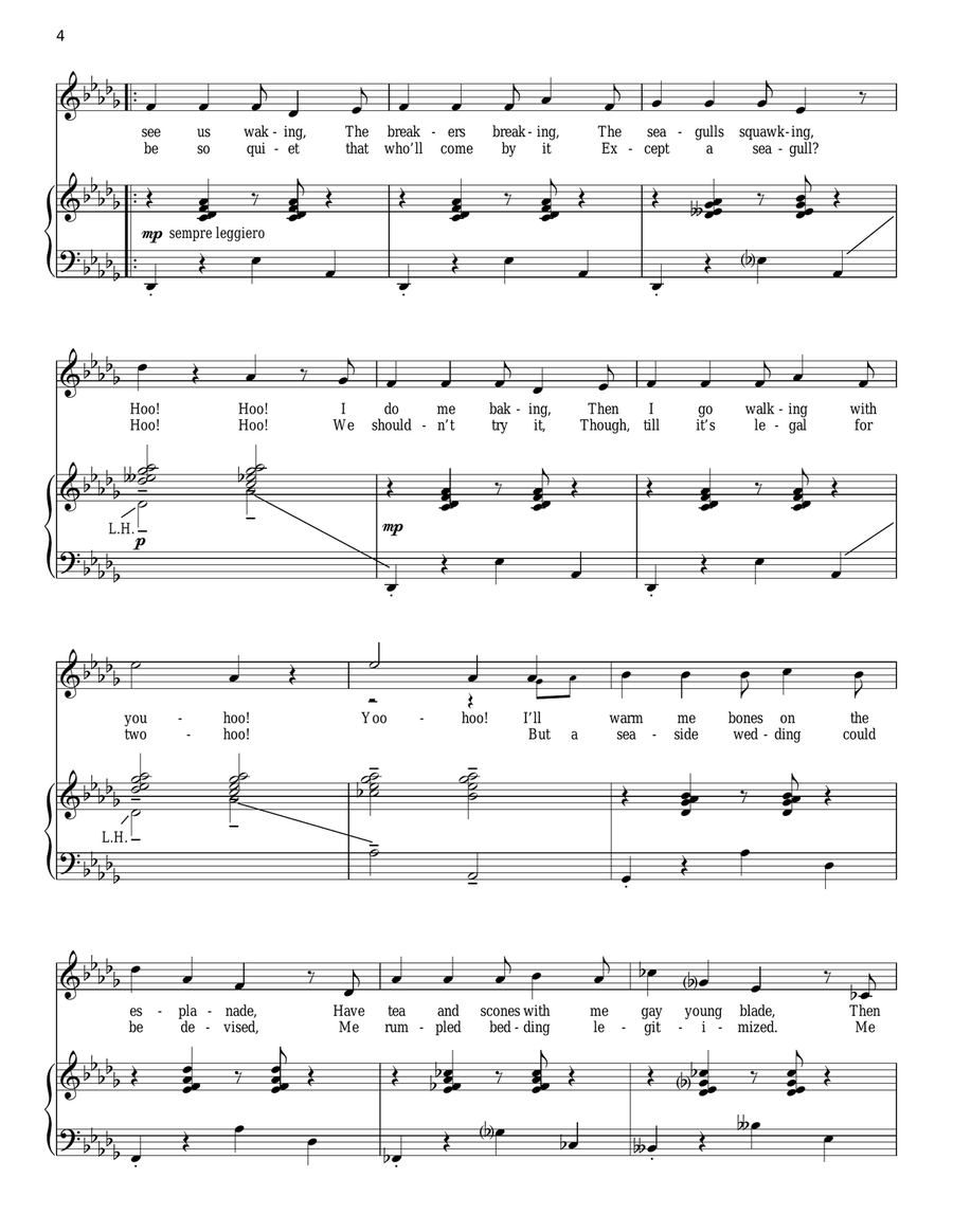By The Sea Piano, Vocal scores gallery preview page 4