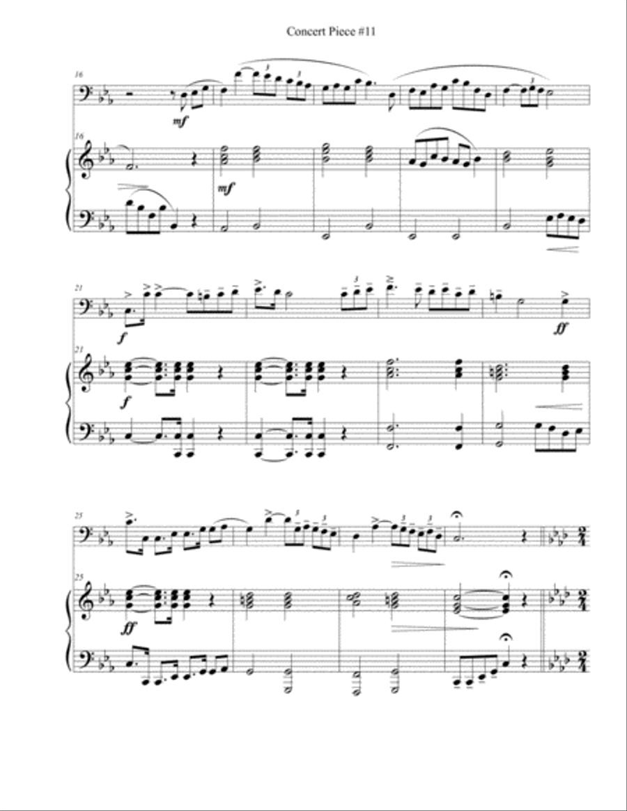 Concert Piece #11: Expansive – Carefree Trombone Solo scores gallery preview page 5