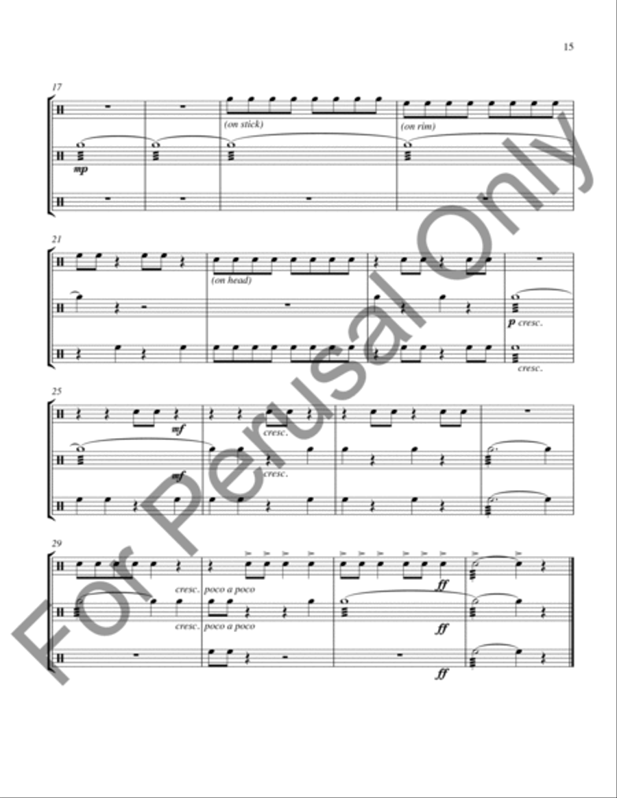 Ten Elementary Percussion Ensembles Percussion Ensemble scores gallery preview page 16