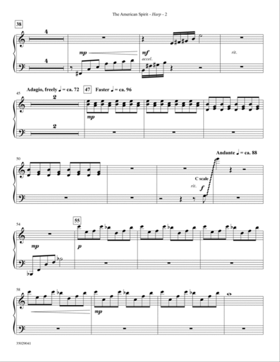 The American Spirit - Harp Choir scores gallery preview page 2