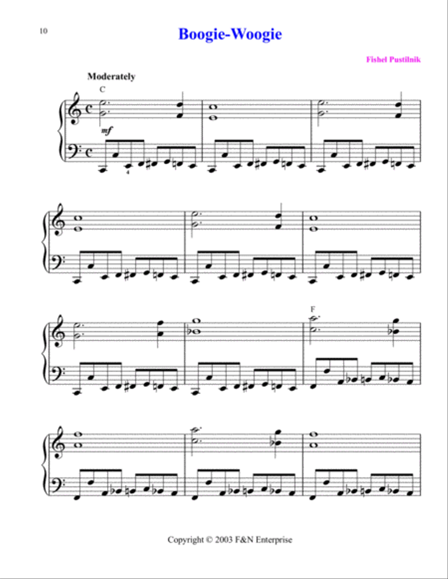 Boogie-Woogie Piano scores gallery preview page 2