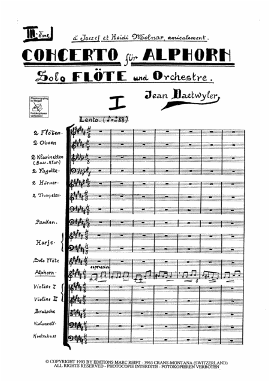 3. Alphorn Concerto 3. Alphorn Concerto Orchestra scores gallery preview page 3