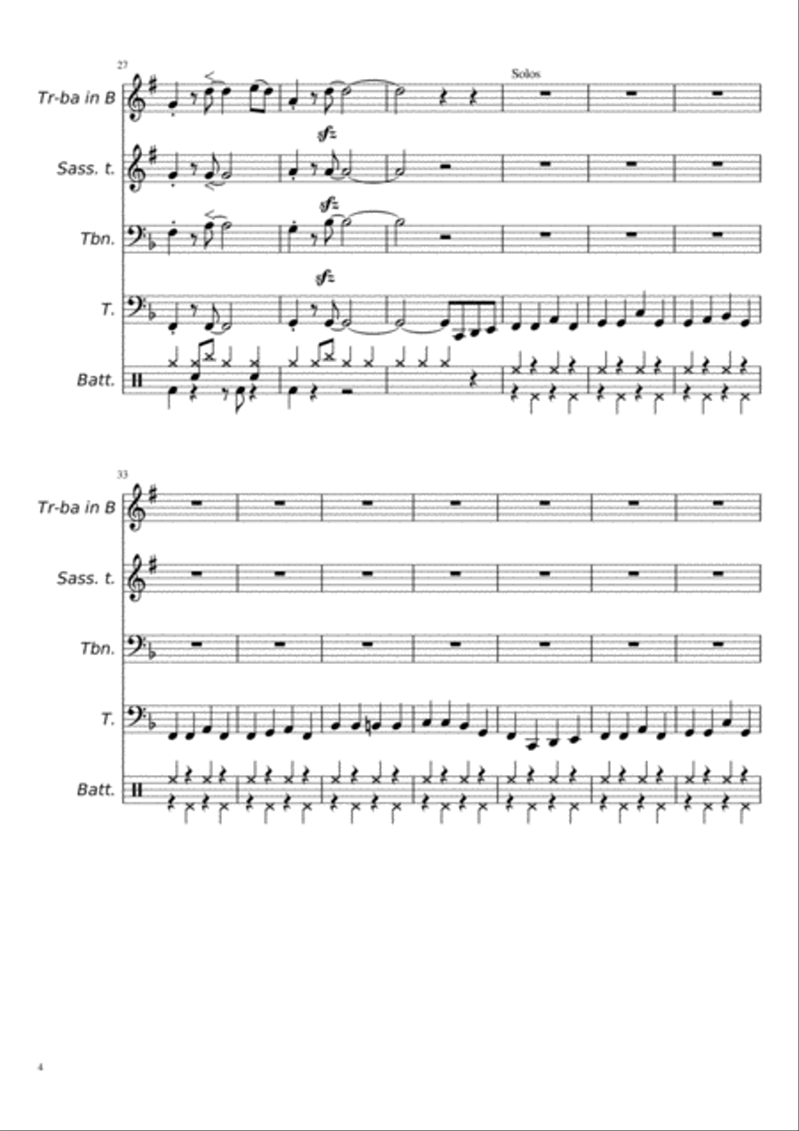 Amigo de Verano Amigo de Verano Brass Ensemble scores gallery preview page 4