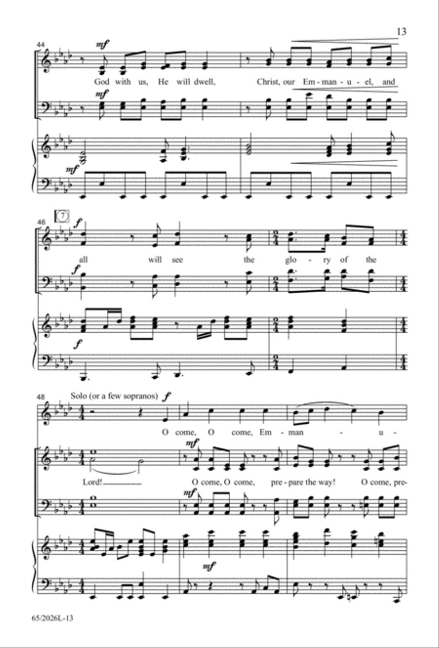 Night of the Father's Love 4-Part scores gallery preview page 14