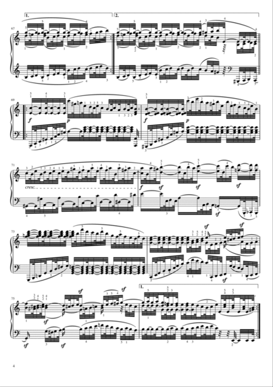 Beethoven - Piano Sonata No.32 Op.111 - II. Arietta - Original With Fingered For Piano Solo Piano Solo scores gallery preview page 4